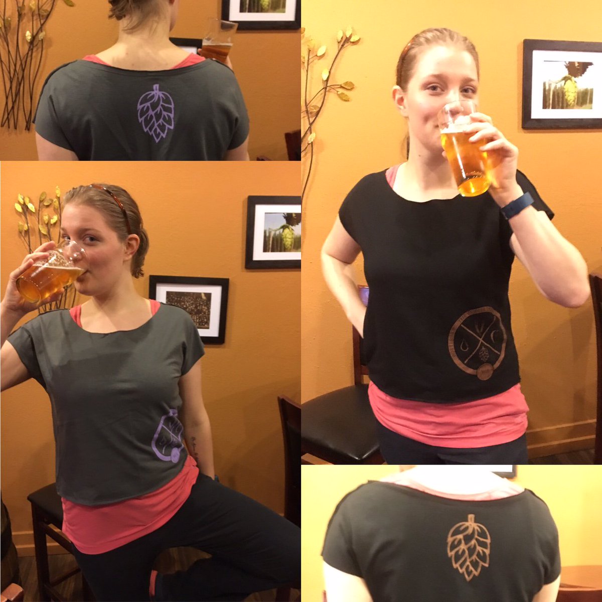 TheCopperDoorWA's tweet photo. Beer yoga, beer bike rides &amp; beer running groups, oh my! Feel the beer drinking burn in one of these cute TCD ladies workout top! #beerburn https://t.co/ERNJBsWTdw