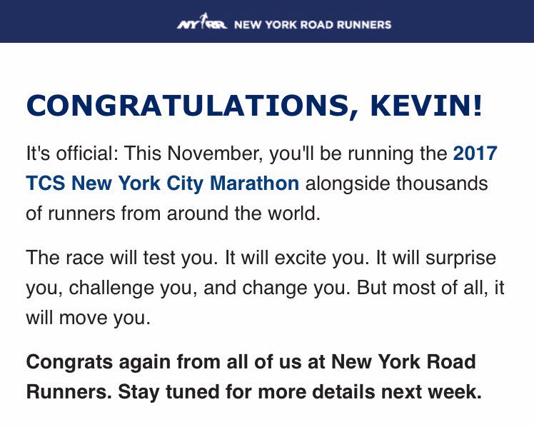 JRRTolkienF3's tweet photo. BAM💥!!! Sometimes the☀️shines on a 🐼's... JRRTolkien hits lotto &amp; joins @BunkerF3 in NYC Marathon 2017! Road to BQ begins NOW! #3:14orbust🏃🏻 https://t.co/2yryTPzeMG