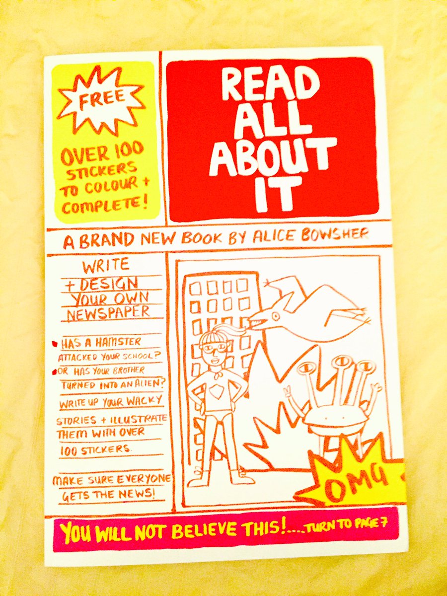 SukasaReads's tweet photo. Create your own #newspaper w this fun #activity #book by #AliceBowsher. A #fun #inspiring read for #worldbookday. @cicadabooks @PGCBooks
. https://t.co/XOjnKyqoIh