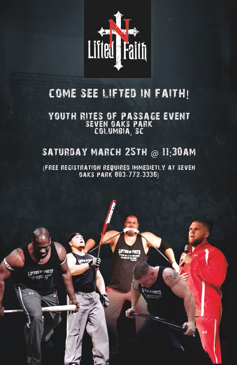 LiftedInFaith's tweet photo. Looking forward to an awesome 4 day outreach crusade in Columbia, SC in 3 weeks! https://t.co/INuI2ch1y4