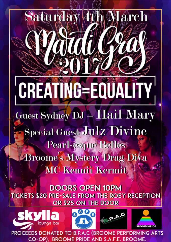 BroomePride's tweet photo. @MagdaSzubanski @TimCampbellTwit @AnthonyCallea  We've got a huge weekend on up here in Broome!!!! https://t.co/F4xW7PDLmv