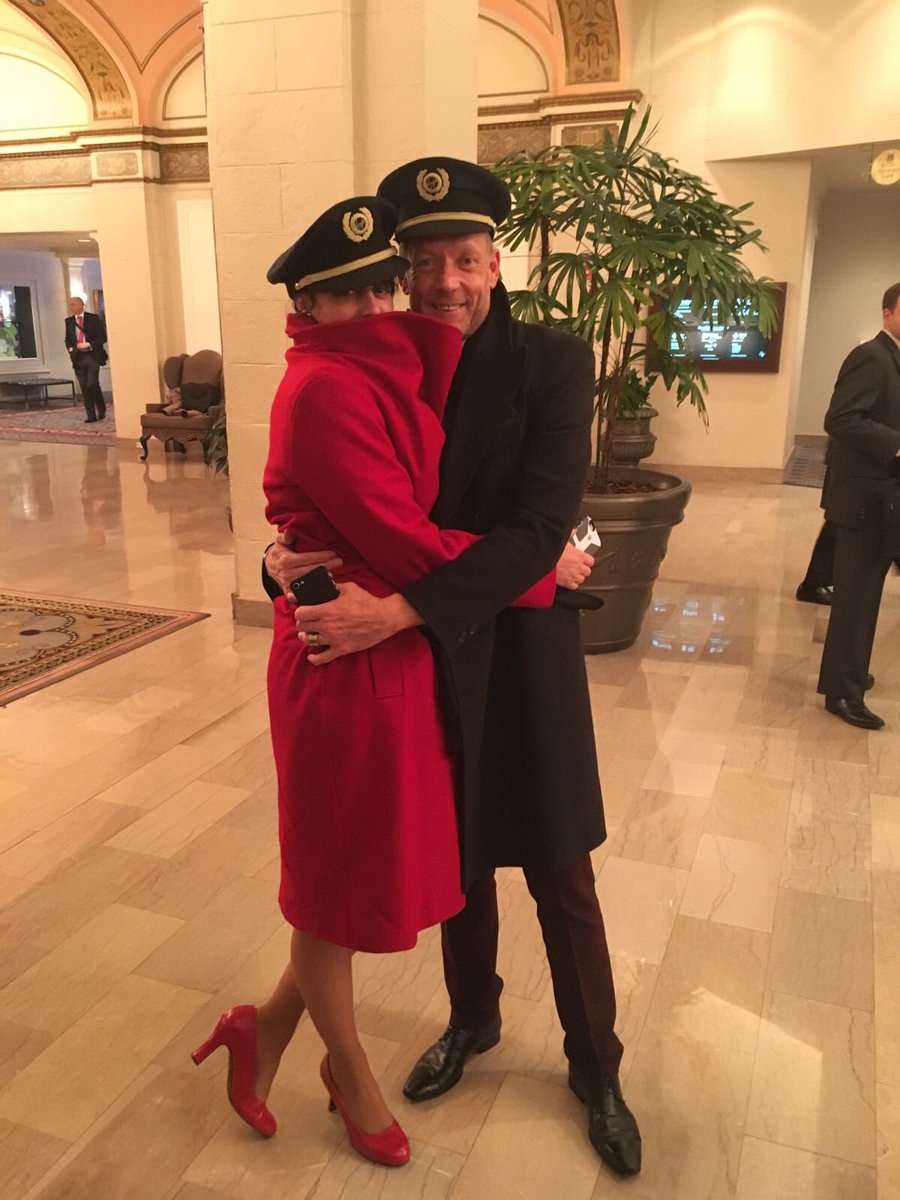 It's cold out there ..  cuddle a Crew Member ..  💋👠✈️❤️