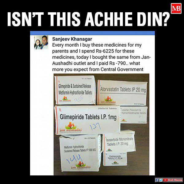 Pradhan Mantri Jan Aushadhi Scheme ensures the accessibility of quality medicines at affordable prices to all, especially to deprived ones.