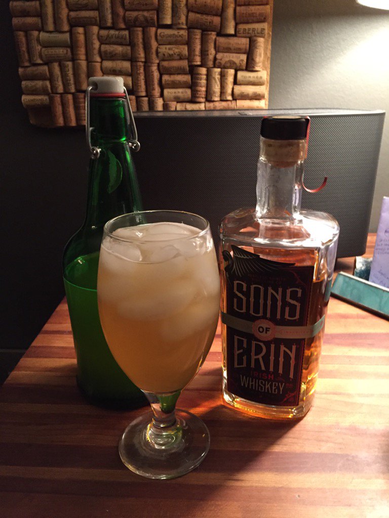 gailgrey's tweet photo. Lucky Sons of Erin! Mix equal parts @BrewkeryKc #LuckyElixir Ginger Lime #Kombucha + @RestlessDuffy Cheers!! https://t.co/fEdRi5nTaA