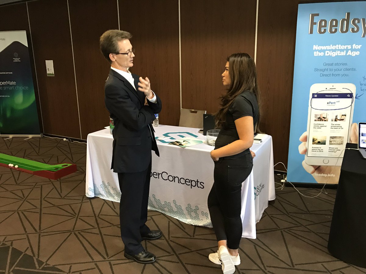 SuperConceptsAU's tweet photo. Mark and Hannah talking the new cont.caps at the #superconcepts stand #ipaviccongress2017 https://t.co/hTqfgLBMk5