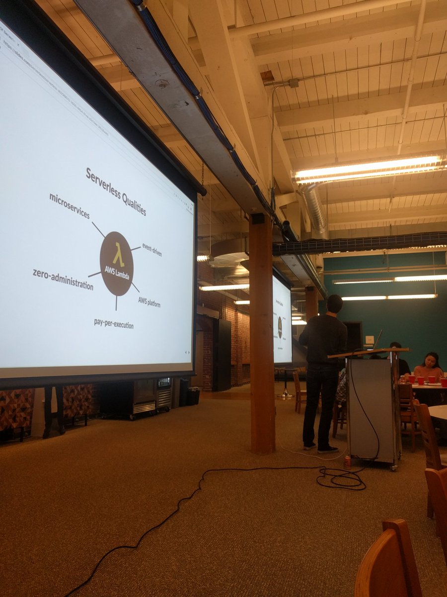 edyesed's tweet image. I see @austencollins getting started at #serverlesssea. /@goserverless