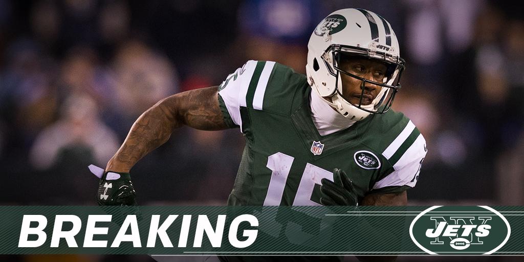 NFL's tweet photo. The @NYJets are moving on from WR Brandon Marshall: https://t.co/2wxNcRNc0N (via @RapSheet) https://t.co/ZhGcVsok13