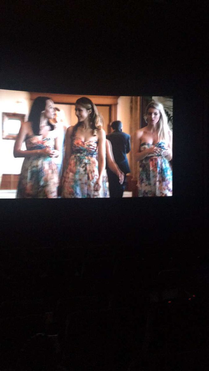6Mands8's tweet photo. I don't know if this is allowed but.. Lol - I'm in a movie 😭🙀🎬📸 #unreal @Table19Movie #grotskywedding #table1 #bridesmaid https://t.co/yN6XPwryja