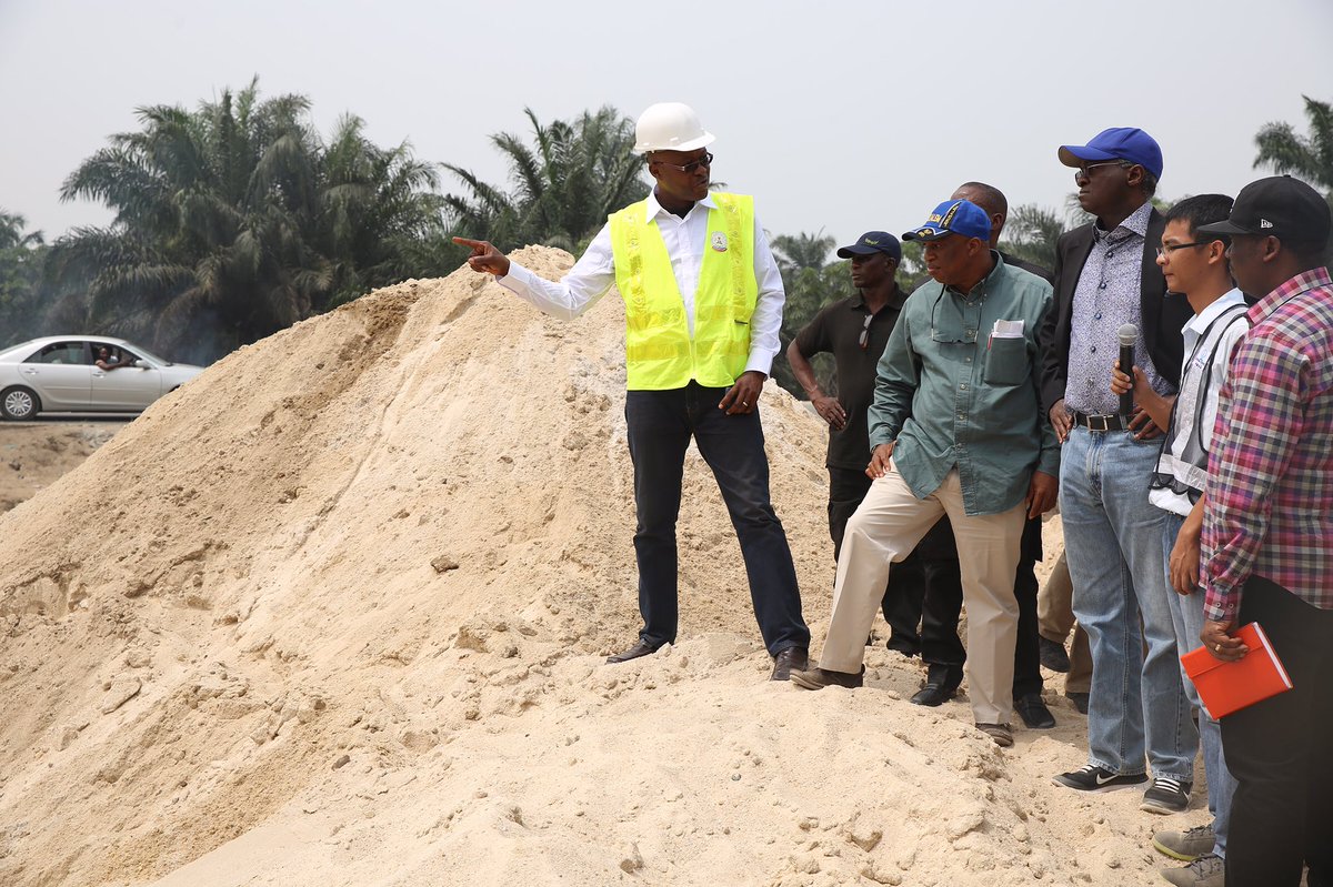 4. The ongoing construction work on the Rehabilitation of Enugu - Port Harcourt Expressway, Section IV: Aba - Port Harcourt. #FasholaSSTour