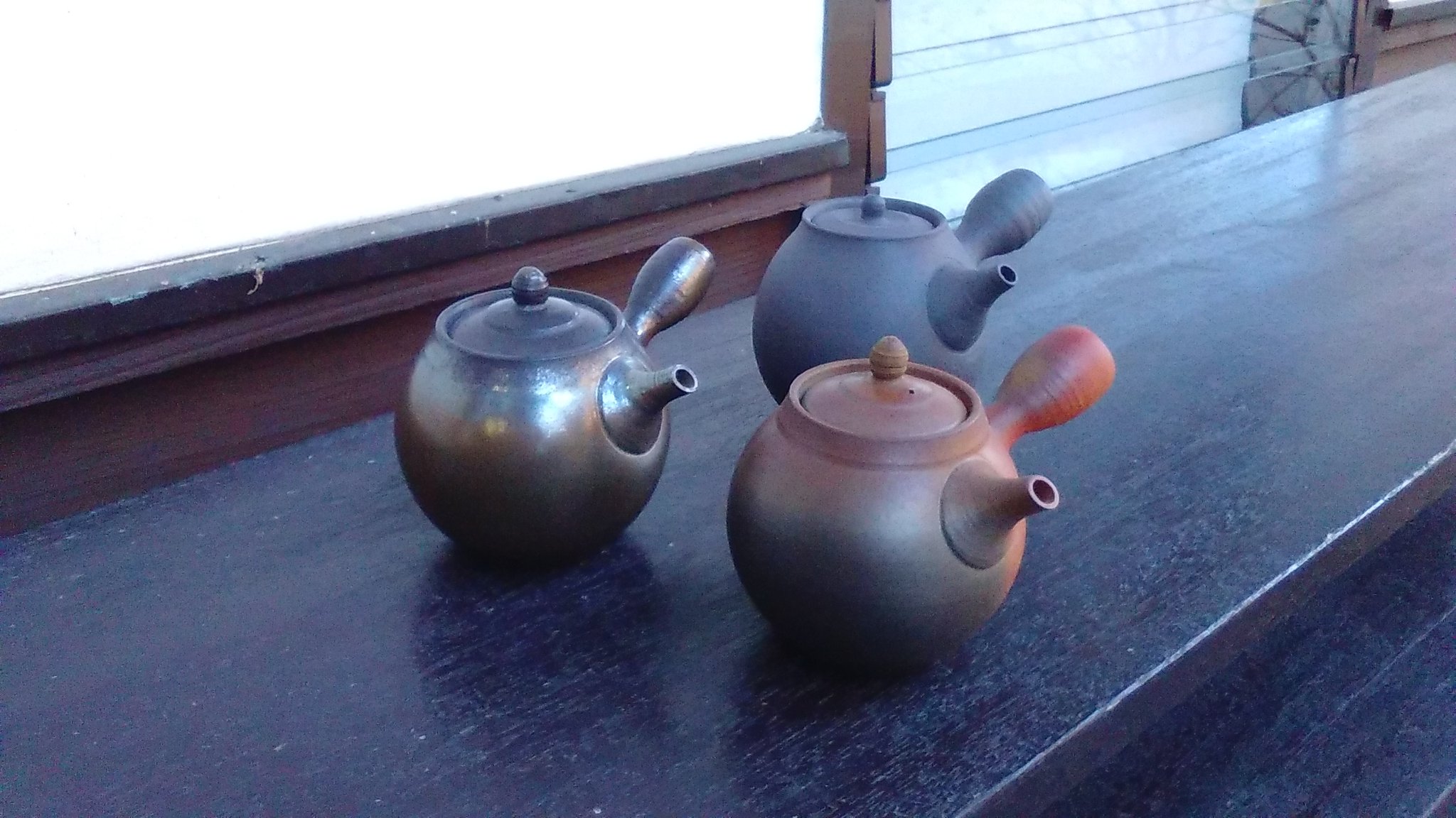 笠間の陶芸家、黒田 隆さん作の急須