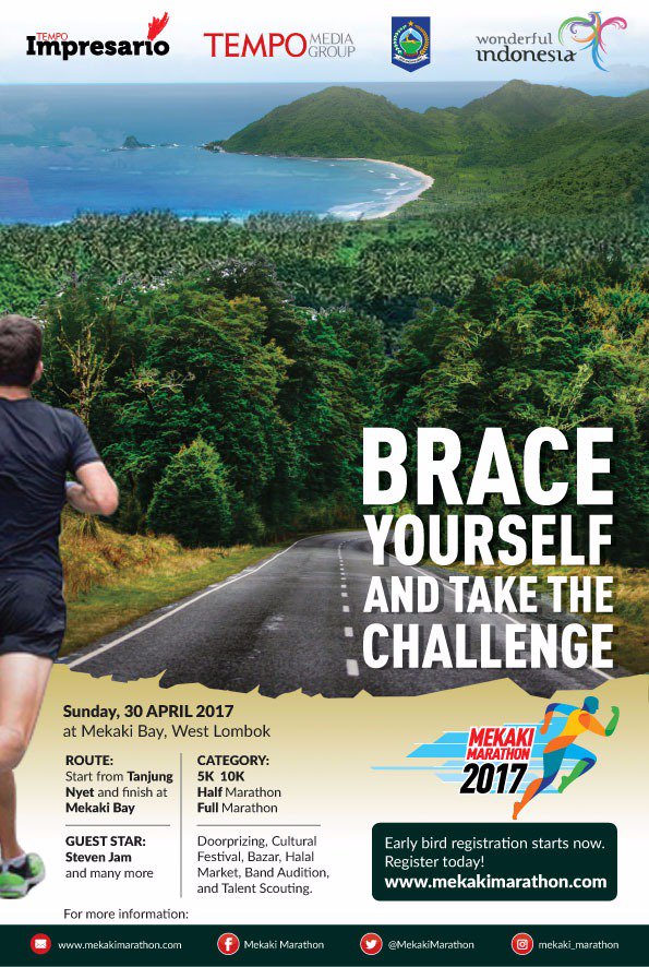 MekakiMarathon's tweet photo. Mekaki Marathon mengambil jalur yg membuat pelari takjub dgn pemandangan yg terhampar. Berlari diantara keindahan alam Lombok Barat. https://t.co/JPvkaz8OJF