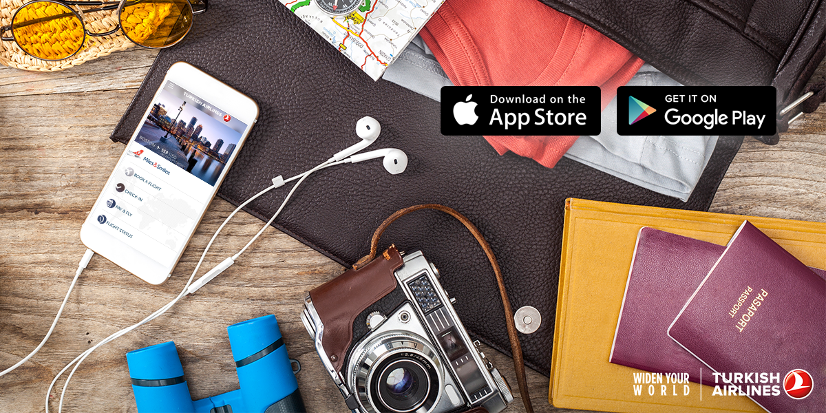 TurkishAirlines's tweet photo. Booking a ticket, check-in and all services to ease your trip are on #TKApp. Android: https://t.co/81ZOlVkraQ  iOS: https://t.co/OI4EahbEf8 https://t.co/1w2P9ZzdB8