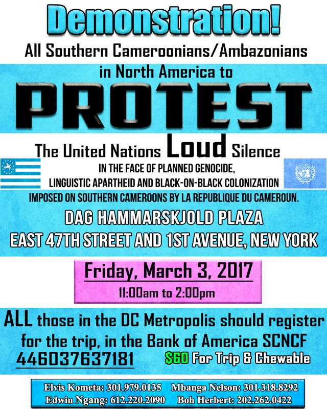 Vy_mbanwie's tweet photo. @UN @ABC @BBCWorld @bbc @AlJazeera We are coming! You must hear US! Enough is enough!
#FreeSouthernCameroons
#RestoreOurIndependence https://t.co/WdPbd3PJlF