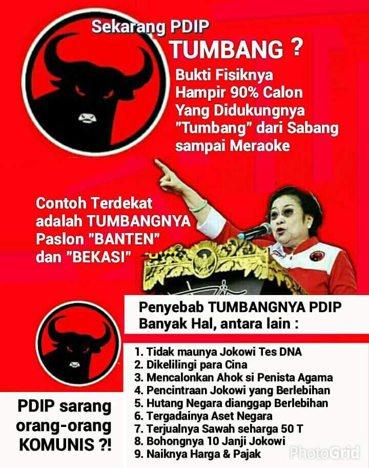 "Jargon palsu parte wong cilik udah gk laku...RT <a href="/TPK_RI/">Pribumi Nusantara</a>: PDIP Tumbang! "