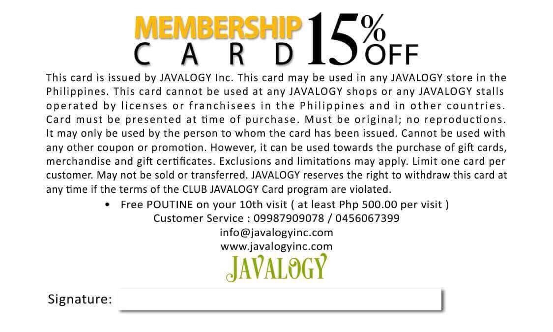 Javalogy_Coffee's tweet photo. Get yours for FREE 15 %  @Javalogy_Coffee  #MembershipCard #javalogy #coffeeshop #restaurant #musiclounge https://t.co/a12nNCW786