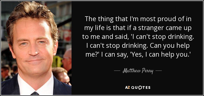 MLPerry_fan's tweet photo. Matthew Perry 16 years of sobriety 😍👏
American Ambassador for Drug Courts 👏
#matthewperry #drugcourts #recovery #addiction #King https://t.co/fptyEGMA2u