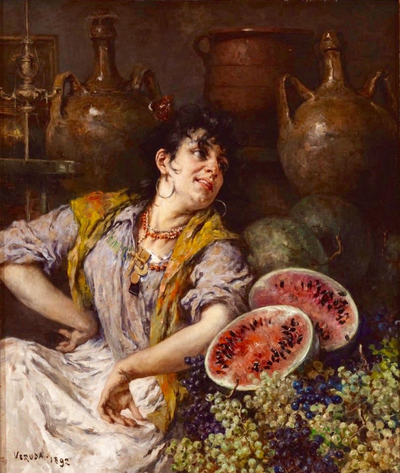 RitaCobix's tweet photo. #culture 
Umberto #Veruda 
Fruttivendola Veneziana
@Biagio960 @DBking85 @redne2013 @circeanna @yebosfaye @Asamsakti @MarieFrettoloso @fra852 https://t.co/dXBCEGRSBY
