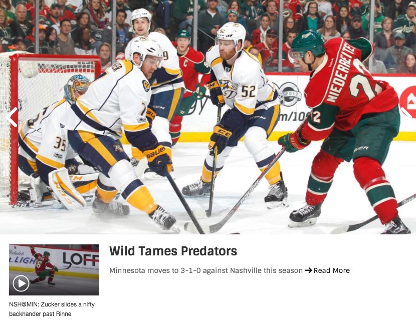 "#mnwild Tames Predators" is today's #WildHeadline by @StarTribune https://t.co/tgYjYyKrZO