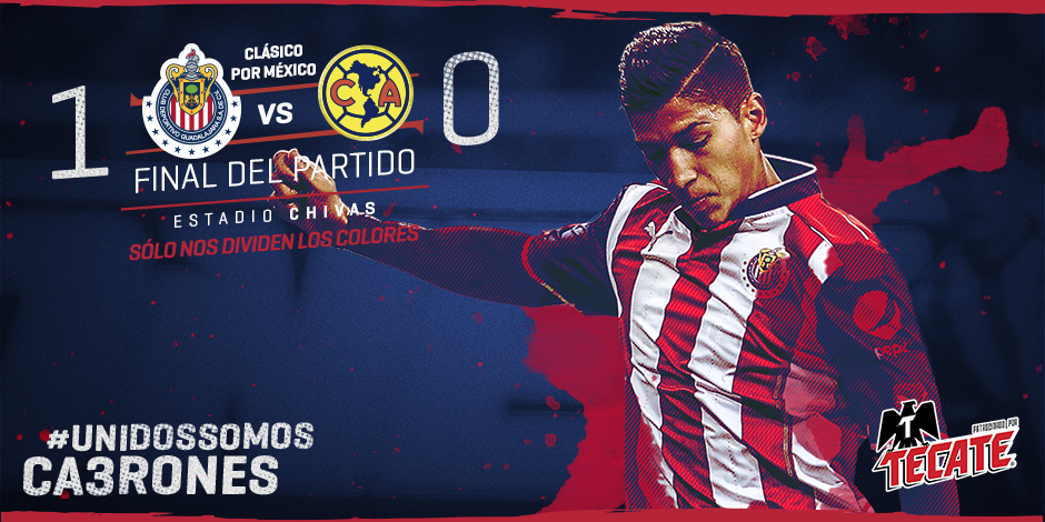 Chivas's tweet photo. 🎉 ¡Grítalo ChivaHermano, que se escuche en todo México! 🇦🇹 ¡TAMBIÉN EL CLÁSICO NACIONAL ES ROJIBLANCO! 👏👏👏#UnidosSomosCA3RONES https://t.co/sNdpeg2HBF