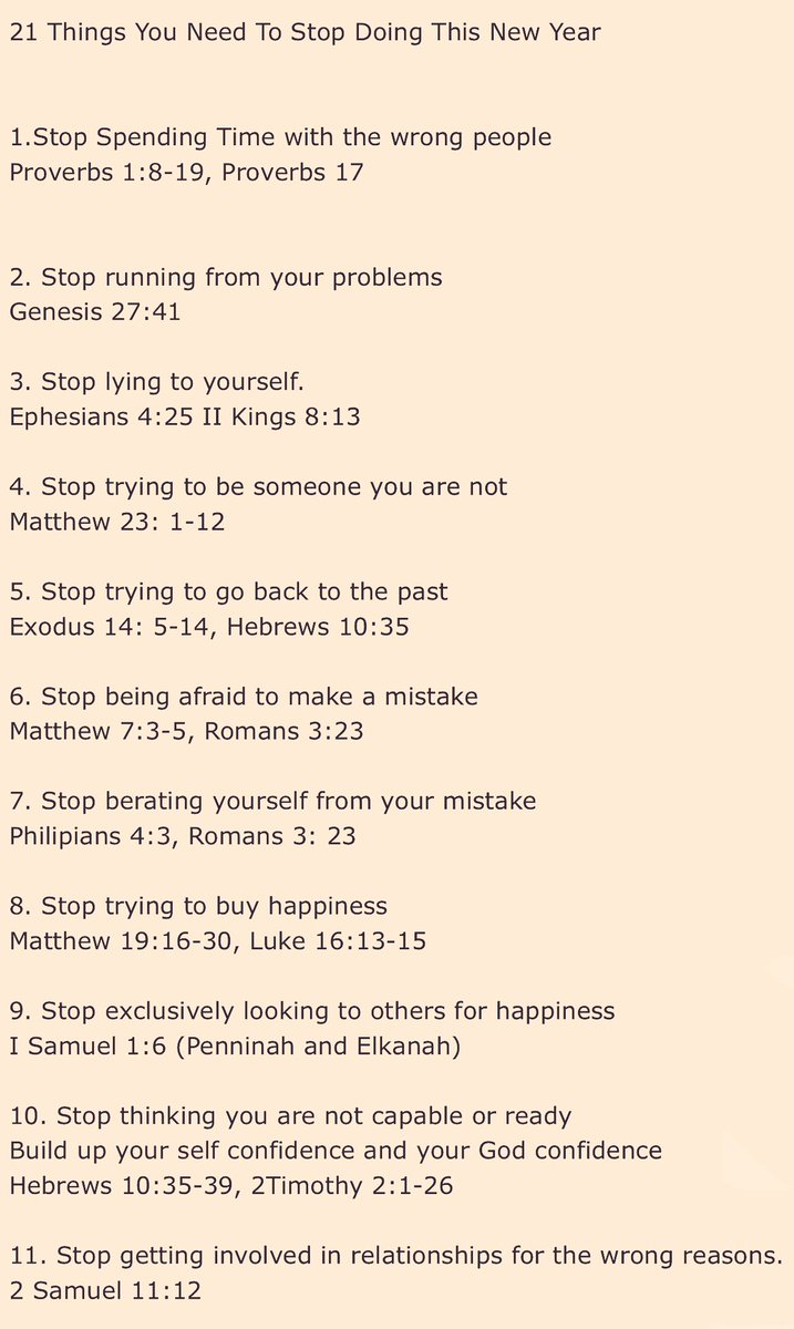 Karabo_Mokgoko's tweet photo. "21 things you need to stop doing in 2017"

Thought I should share. Found this very enlightening, and its reference to the Bible🙏

God Bless https://t.co/turfUrUxlk