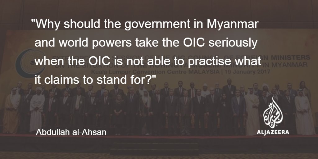 AJEnglish's tweet photo. Opinion: The Organisation of Islamic Cooperation (OIC) is not doing enough to save the Rohingya community in Myanmar https://t.co/w2d9I4sOEy https://t.co/lI7JT91QU0