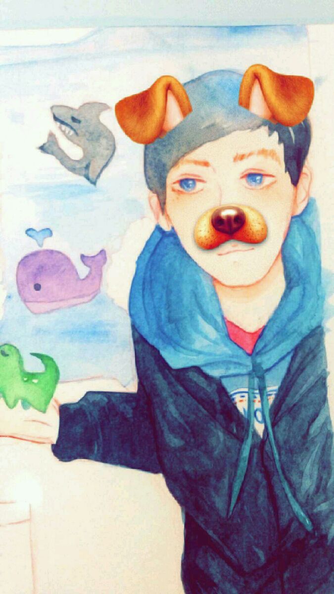 SleepySenpaii's tweet photo. The bby / w \ @AmazingPhil When a filter works on a drawing, it really makes you feel better about your art- #amazingphil https://t.co/LQiwyDTQAl