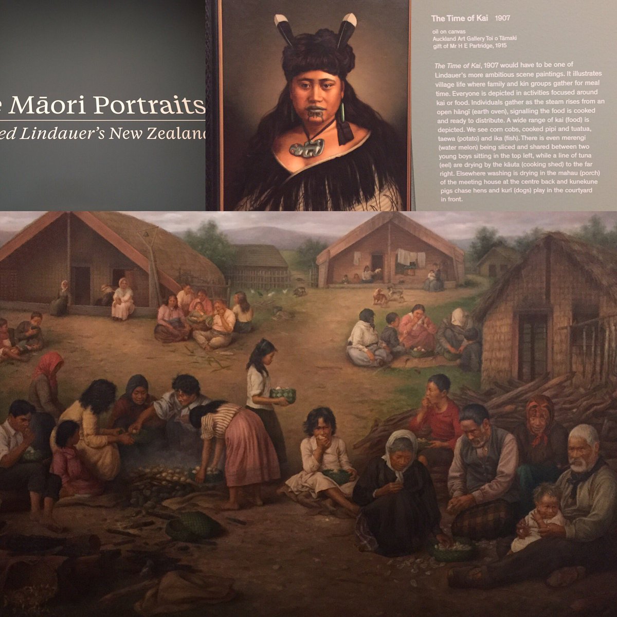 gemhogan's tweet photo. The #Maori Portraits at #auckland #gallery https://t.co/3jdx8ys4Ik