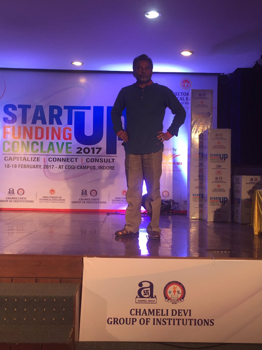 harsha99's tweet photo. nagaraj prakasham ace angel investor from @ianetwork delivered an excellent talk on startups #indore @WadhwaniF #chamelidevi https://t.co/g5FJ970kRc