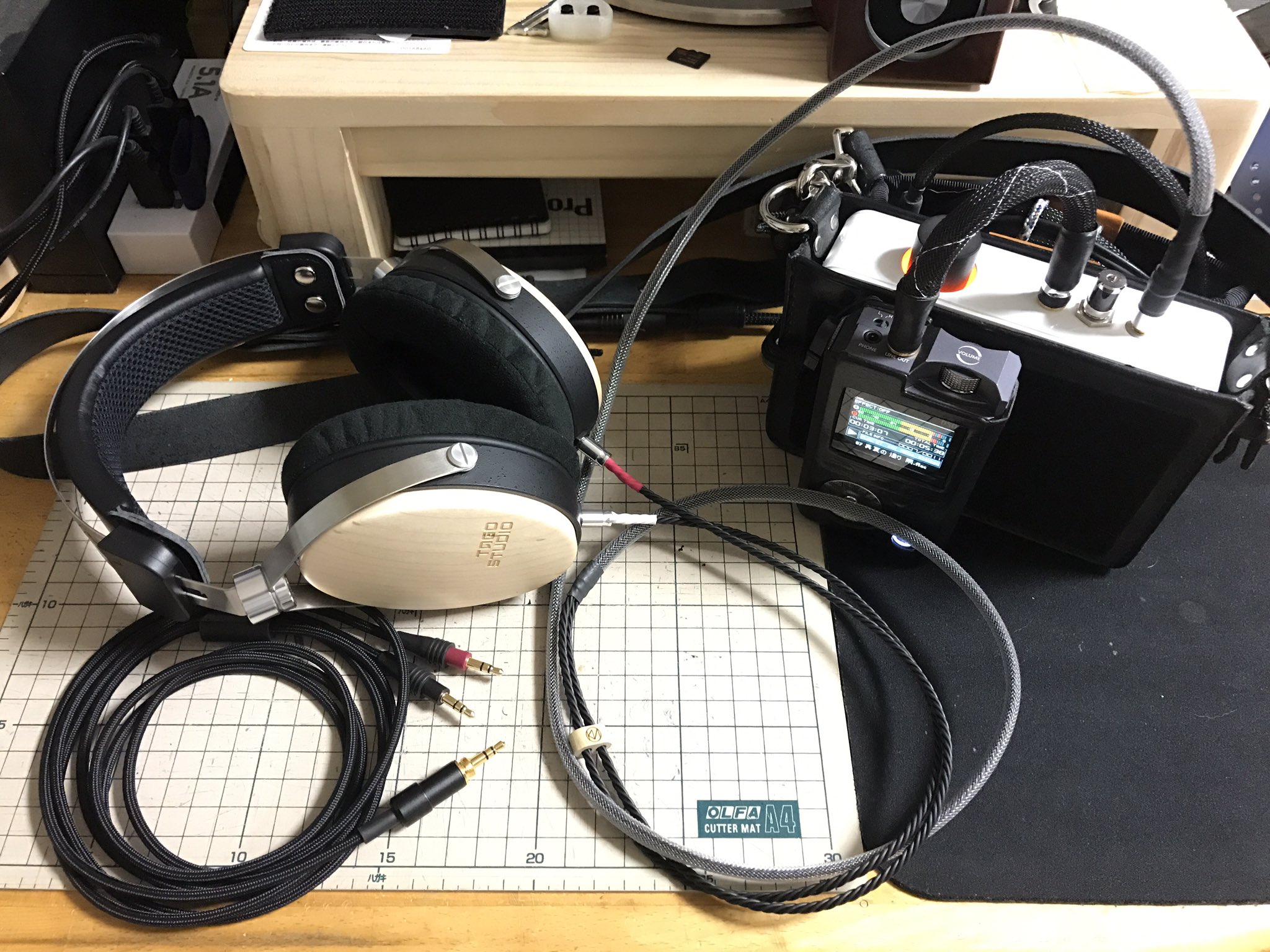 おやなぎ on Twitter: "TAGO STUDIO T3-01をBriseAudio UPG001HPにリケーブルしました。 自分好み