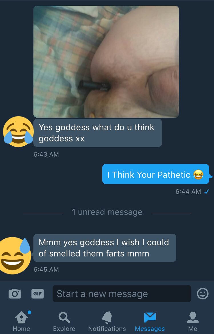 YourSupremeGod's tweet photo. So Pathetic 😂 @rtswine @rtdumb @RT4FD @RT4tat2 @ebonydompromos https://t.co/KEf16phk57