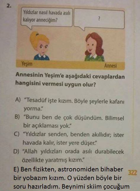 BilimeEmanetOl's tweet photo. Şu nette dolaşan soruya yeni bir şık eklemek gerekiyordu
There Is NO God Prodakşın boş durmadı, ekledi.
Cevap E https://t.co/rtTOvXVfyK