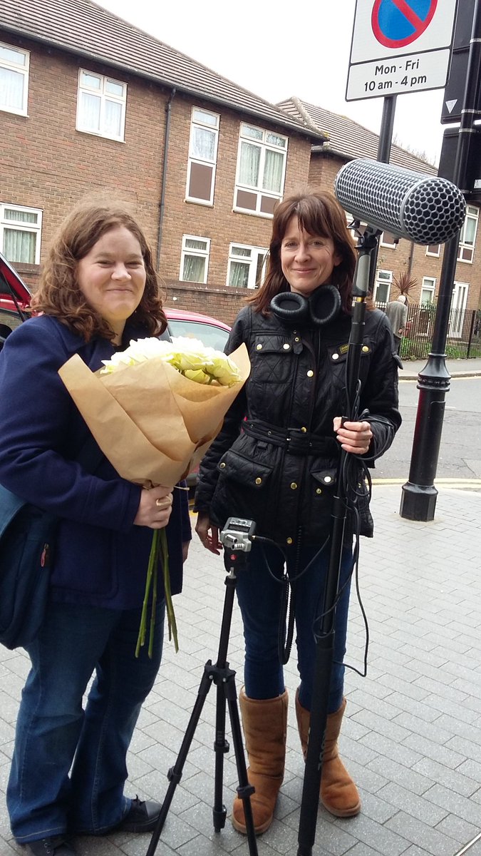 .<a href="/ActionOnTheSide/">Action On The Side</a> producer Rosie and Sound Jo filming today for screenimg on sunday