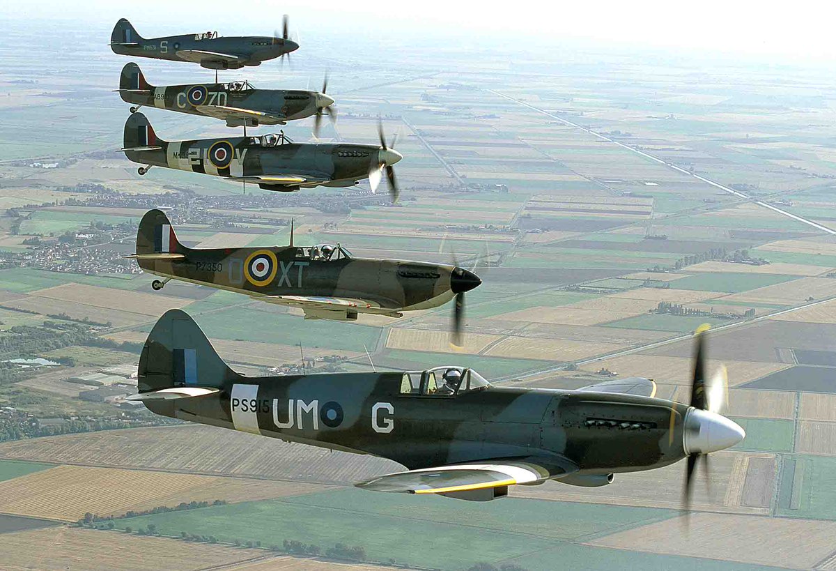 We recently found this stunning BBMF fighter formation photo in the FlyPast archive – taken by our staff photographer circa 2000. Enjoy!