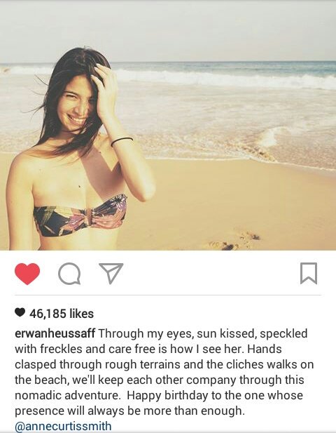 Erwan\s caption tho       mo ligid man sad ta ooy haha. Happy Birthday Anne Curtis 