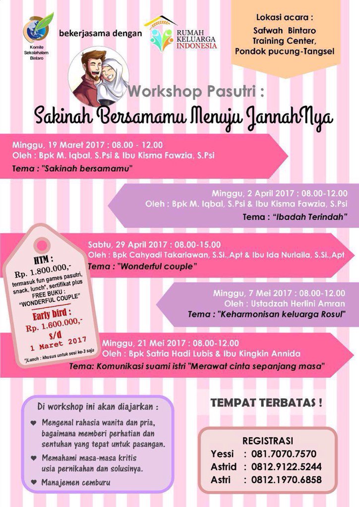 MomjavidLaily's tweet photo. Yukk daftar buruan... Quota terbatas loh https://t.co/OTmt2XZuud