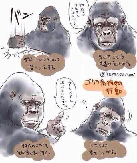 ゴリラ系女子の破壊力ｗｗｗあなたは何系女子ですか？ｗｗｗ