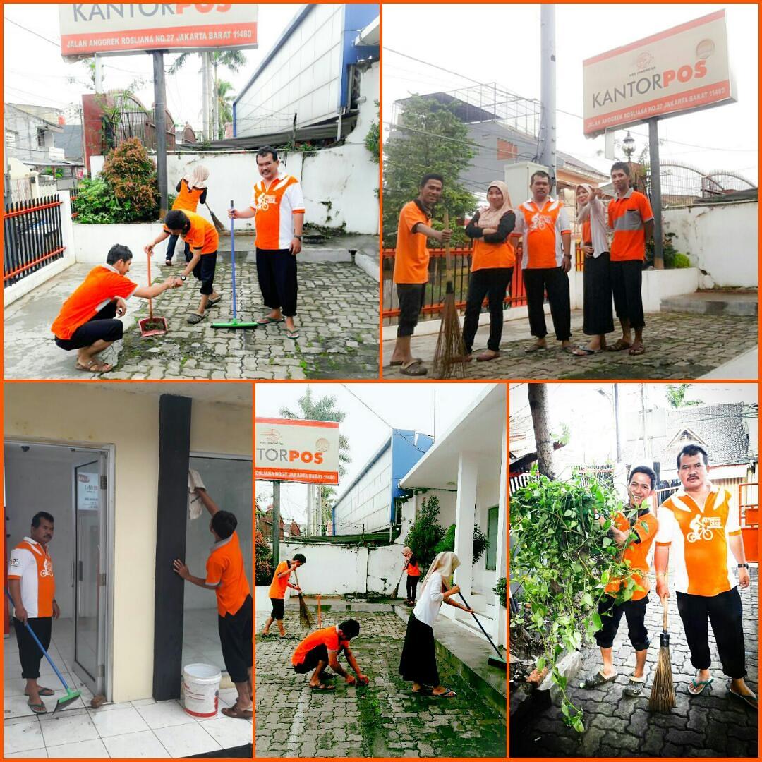 KantorPosJKB's tweet image. Kantor Pos Jakarta Barat Peduli Kebersihan. @PosIndonesia #PosBergerak #PosBergerakReg4
