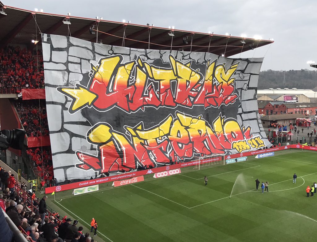 RoBeenkens's tweet image. L'impressionnant tifo des Ultras inferno du Standard dont c'est le 20e anniversaire. #stagnt