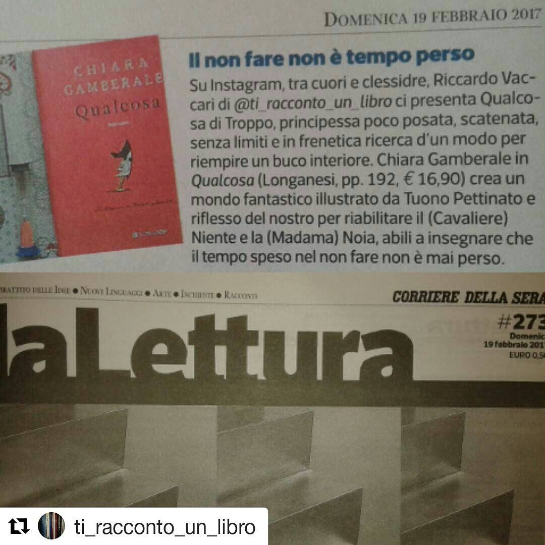 Longanesi & C. (@librilonganesi) on Twitter photo Oggi su <a href="/La_Lettura/">la_lettura</a> trovate #Qualcosa nella rubrica dedicata a Instagram di <a href="/NathSevergnini/">Nathascia Severgnini</a>!
#ChiaraGamberale
<a href="/TuonoPettinato/">Tuono Pettinato</a> Oggi su <a href="/La_Lettura/">la_lettura</a> trovate #Qualcosa nella rubrica dedicata a Instagram di <a href="/NathSevergnini/">Nathascia Severgnini</a>!
#ChiaraGamberale
<a href="/TuonoPettinato/">Tuono Pettinato</a>