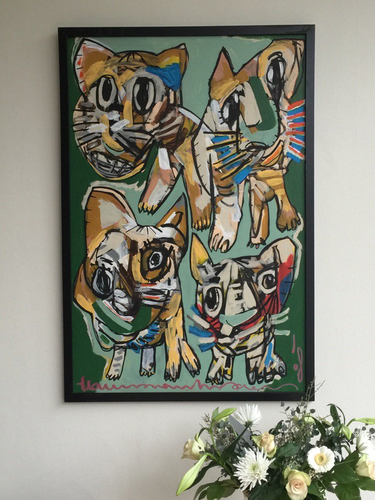 ArtSide2's tweet photo. Sundaymorning, just before the coffeebreak. It is still, after nine years, a painting I'm quite satisfied with. https://t.co/kLvkuOML39