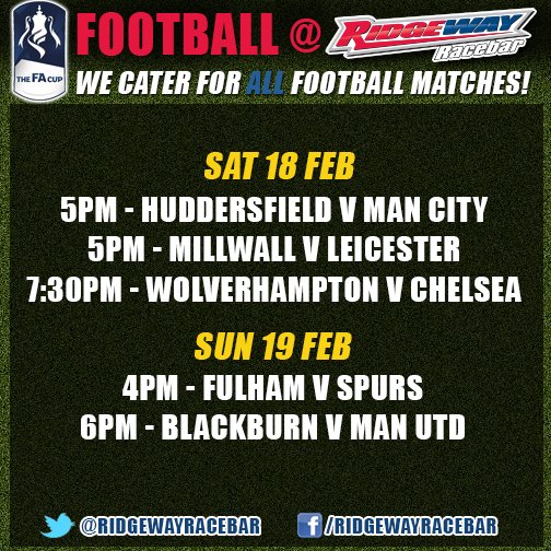 Exciting action from <a href="/EmiratesFACup/">Emirates FA Cup</a>  LIVE on our screens all day today. Come support your team right here - we have over 30 Screens!