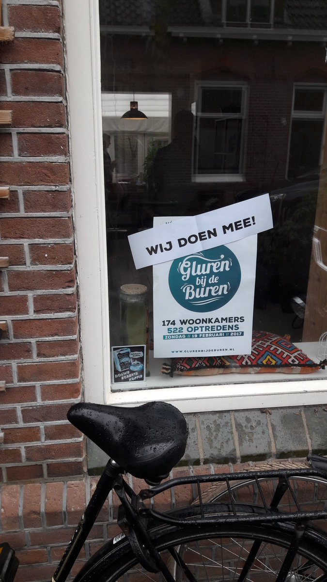 Verenigingstraat 28: kom kijken naar joepie om 13.00/14.30/16.00 uur @gluren #gluren2017