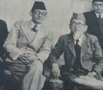 AR Baswedan (kiri) dan Haji Agus Salim (kanan)