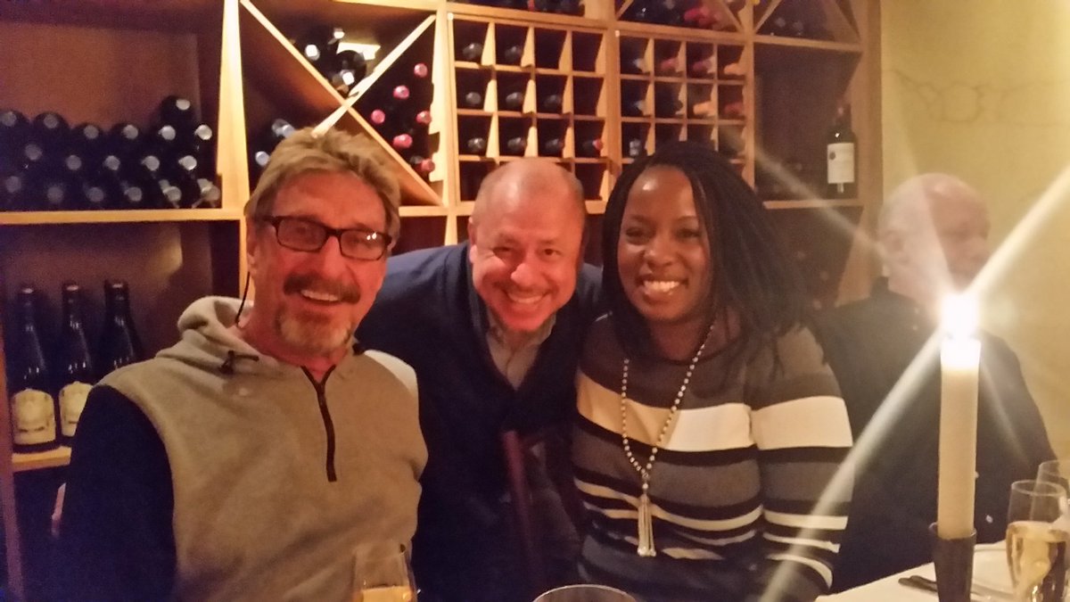 MarioDigitalMe's tweet photo. @theemrsmcafee @officialmcafee I met 2 incredible human beings this week in Stockholm. Thx Janice & John 4 coming 2 our Summit #ncms17 https://t.co/tX5aw789zG