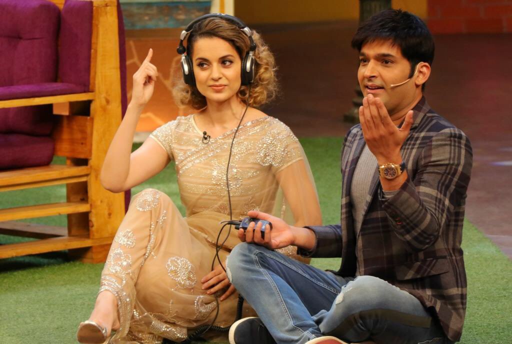 KapilSharmaK9's tweet photo. Don't miss the #rangoon special with Kangna @shahidkapoor n my favorite Rajesh arora ;) tonight 9 pm @SonyTV stay happy always :)) https://t.co/kVdFuvUYSk