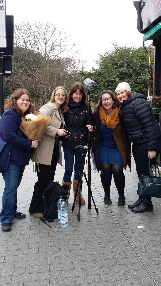 Executive producers Filming short film 'Be my Valentine' at @petalsinbloom today
