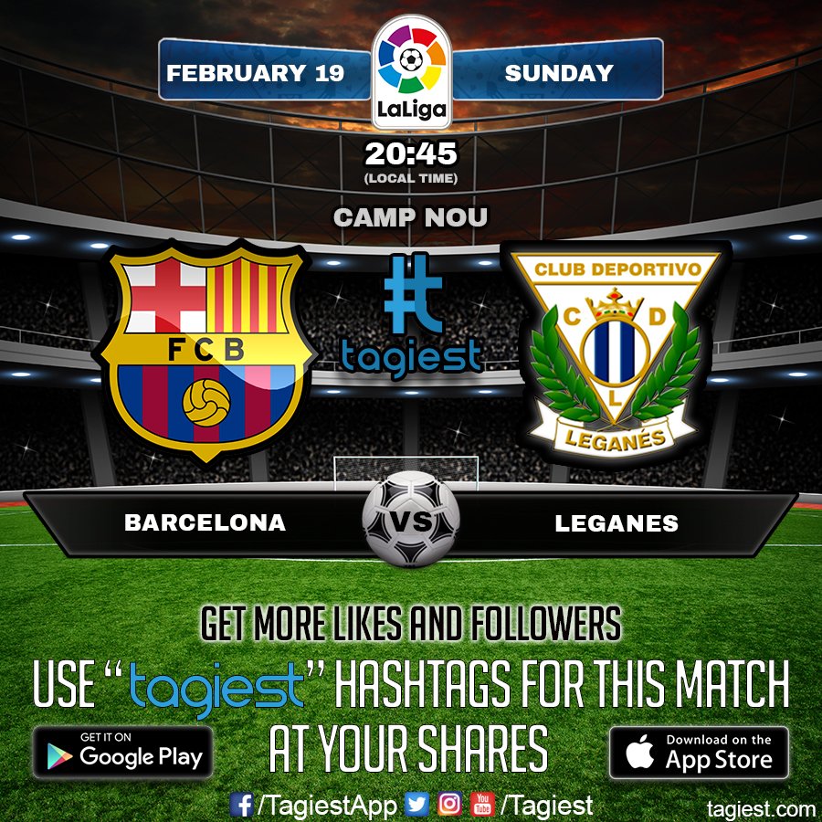 Tagiest's tweet photo. Match Day | La Liga #Barcelona #Leganes #BarcelonaVsLeganes #Tagiest #TagiestApp #TagiestFutbol #TagiestSoccer #LaLiga https://t.co/yG83enR5JE