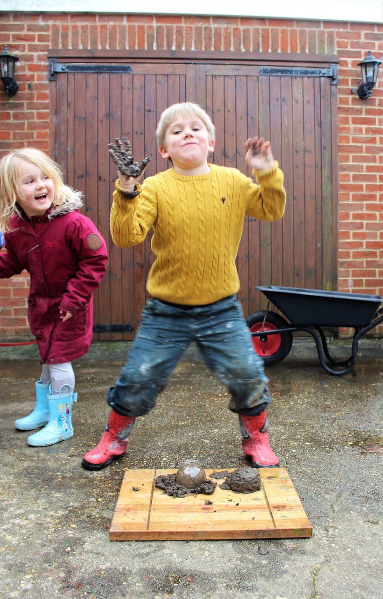 helenzambuni's tweet photo. @UptonInfant #muddychallenges #MudPieMadness #PersilWon'tCutIt https://t.co/5xTBTiENMM