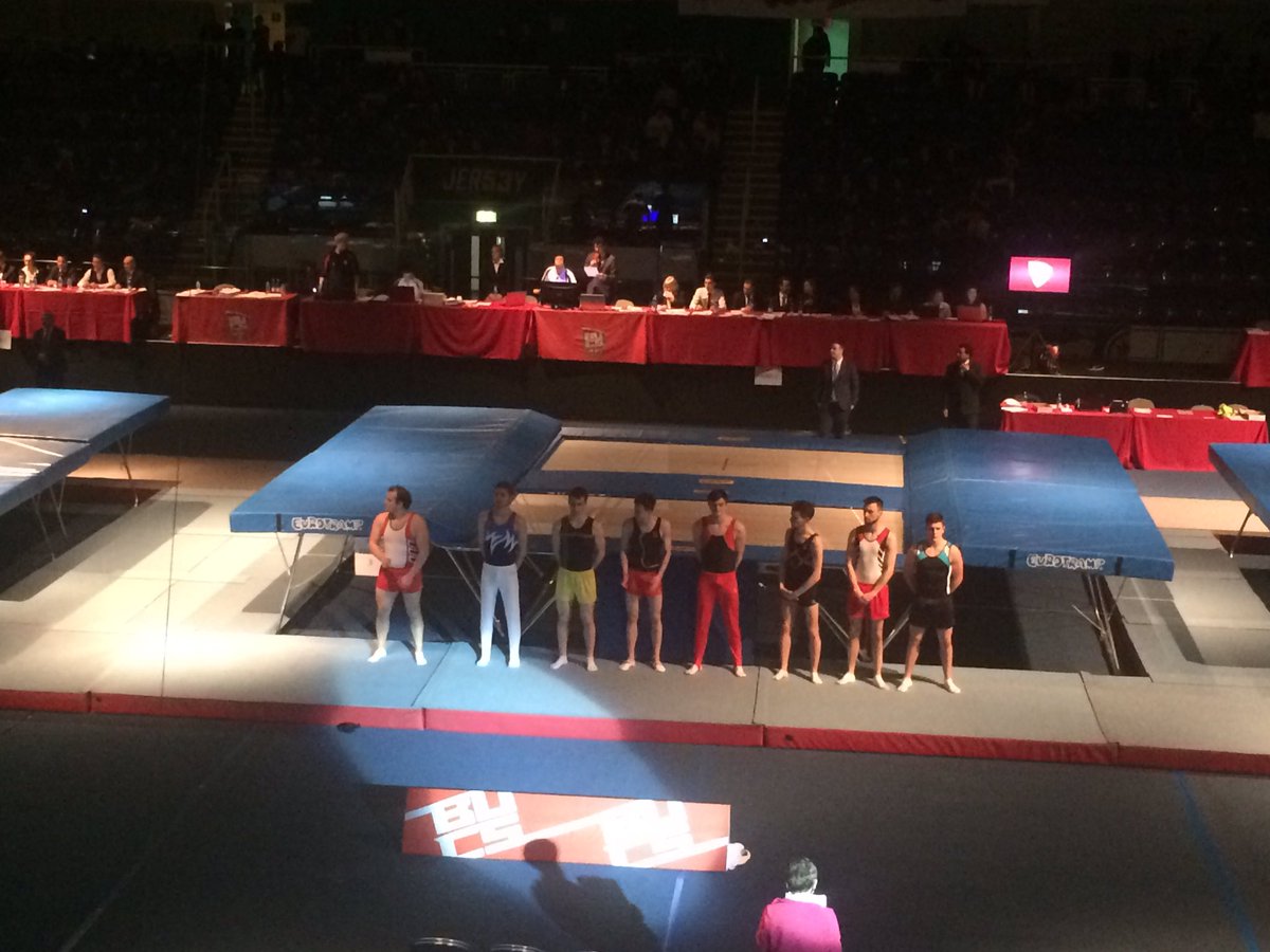 ARTaylor88's tweet image. Ready for the Men's Elite trampolining final. Go #teamwarwick #BUCSNationals
