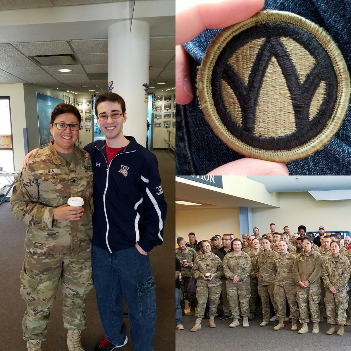 Andrew_MacCaus's tweet photo. Had a great time greeting the troops today! Thank you for your service! https://t.co/vnhgv1uxCR